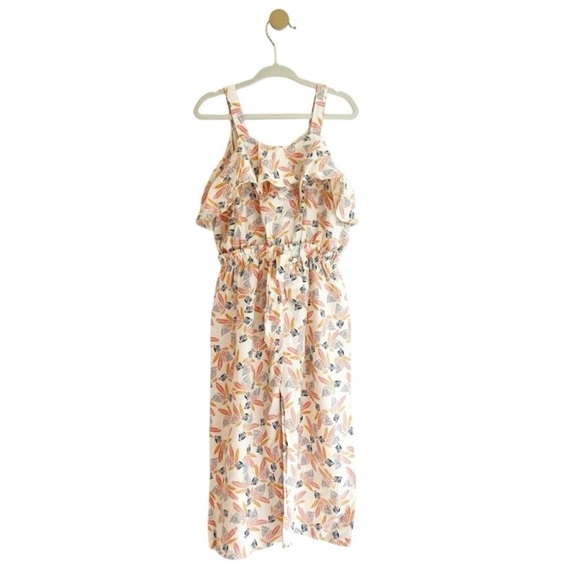 Jessica Simpson Multicolor Patterned Jumpsuit Ruffle Top Kids 3T - Like New - Picture 1 of 5